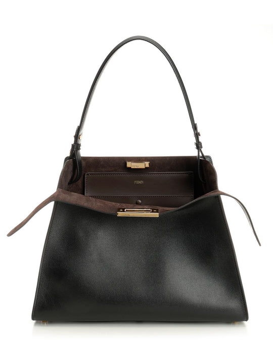 Fendi Way Medium Shoulder Bags Black