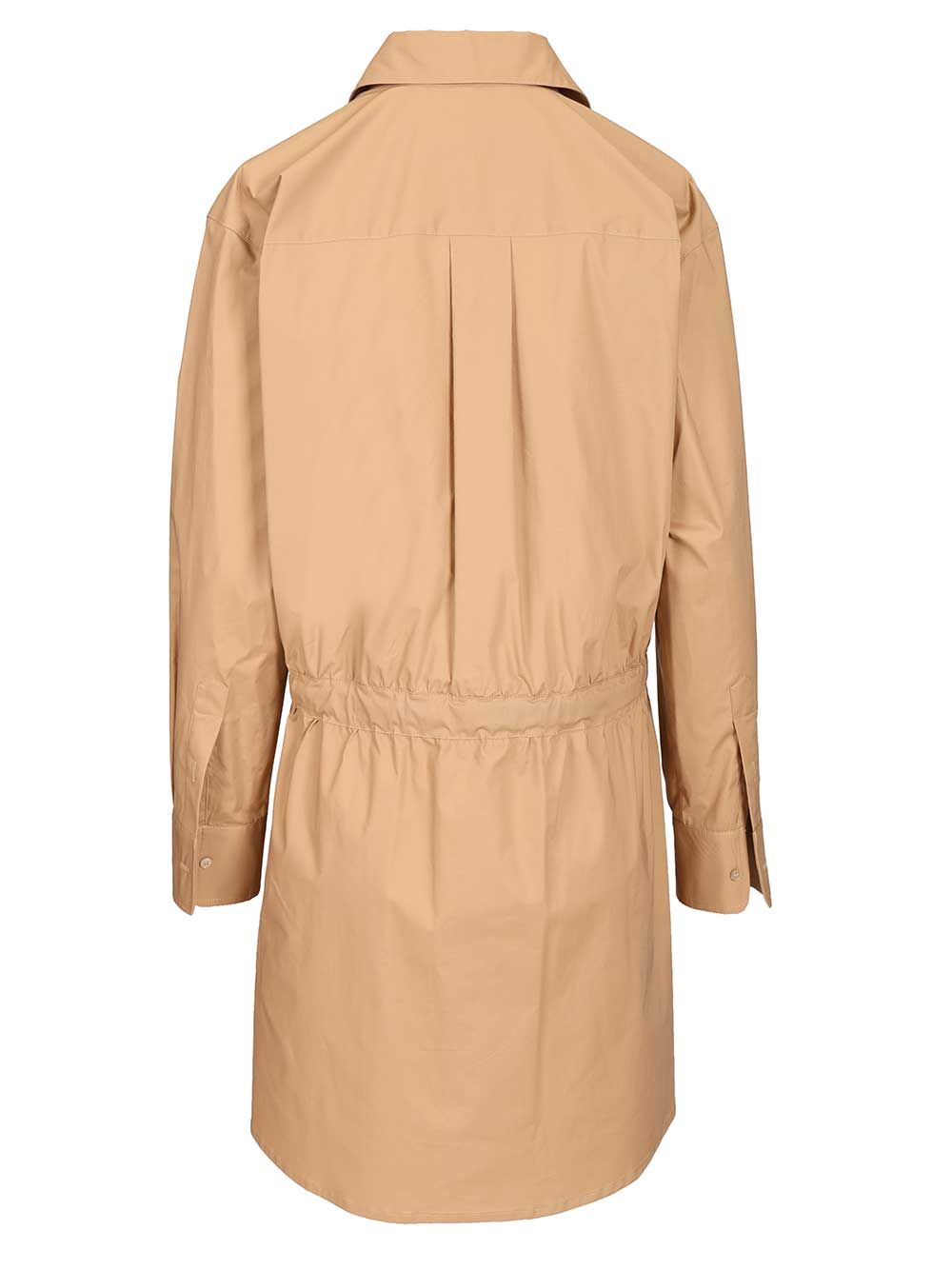 Federica Tosi Abito In Popeline Con Cintura In Pelle Dresses - Beige | cb7787698f20b18f0628d283ed4beae8280d17a8