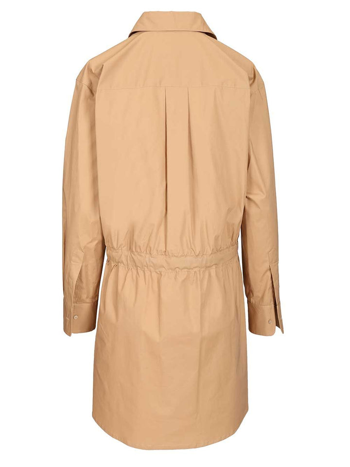 Federica Tosi Abito In Popeline Con Cintura In Pelle Dresses - Beige | cb7787698f20b18f0628d283ed4beae8280d17a8