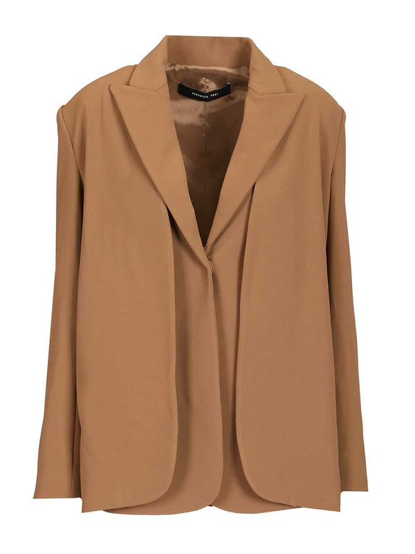Cady Blazer With Gilet Jackets Beige