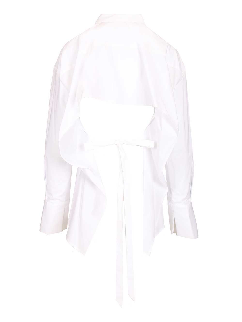 Federica Tosi Cropped Shirt Shirts - White | 4aa6ef2e2b3d1c7c10a8cc41bef80f8a0092f15a