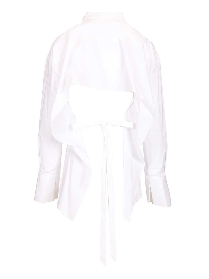 Federica Tosi Cropped Shirt Shirts - White | 4aa6ef2e2b3d1c7c10a8cc41bef80f8a0092f15a
