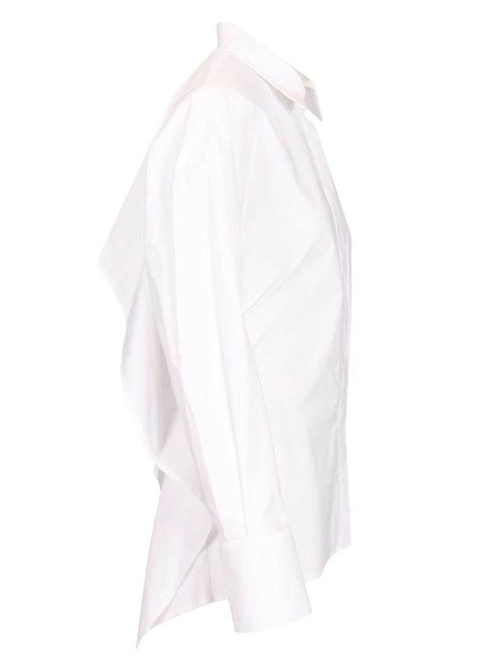 Federica Tosi Cropped Shirt Shirts - White | 4270fd91626b88e216af1577a4eda09cf5afbc66