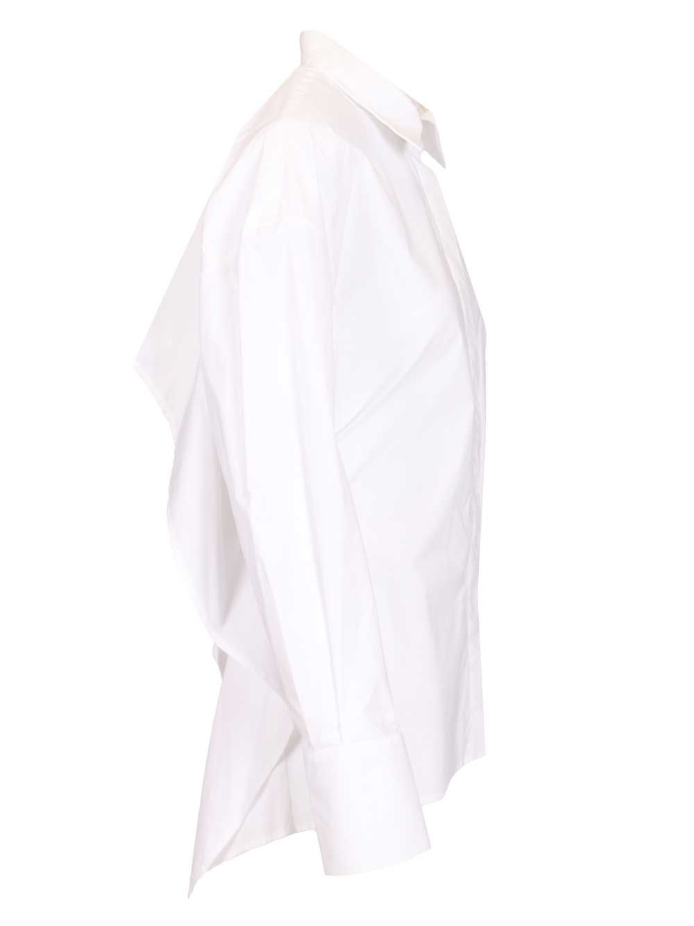 Federica Tosi Cropped Shirt Shirts - White | 4270fd91626b88e216af1577a4eda09cf5afbc66