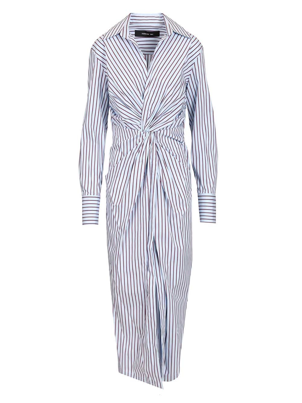 Federica Tosi Midi Dress With Knot Dresses - Multicolor | 7c2c3535256dd98fbe1c9018d322c27e1570963f