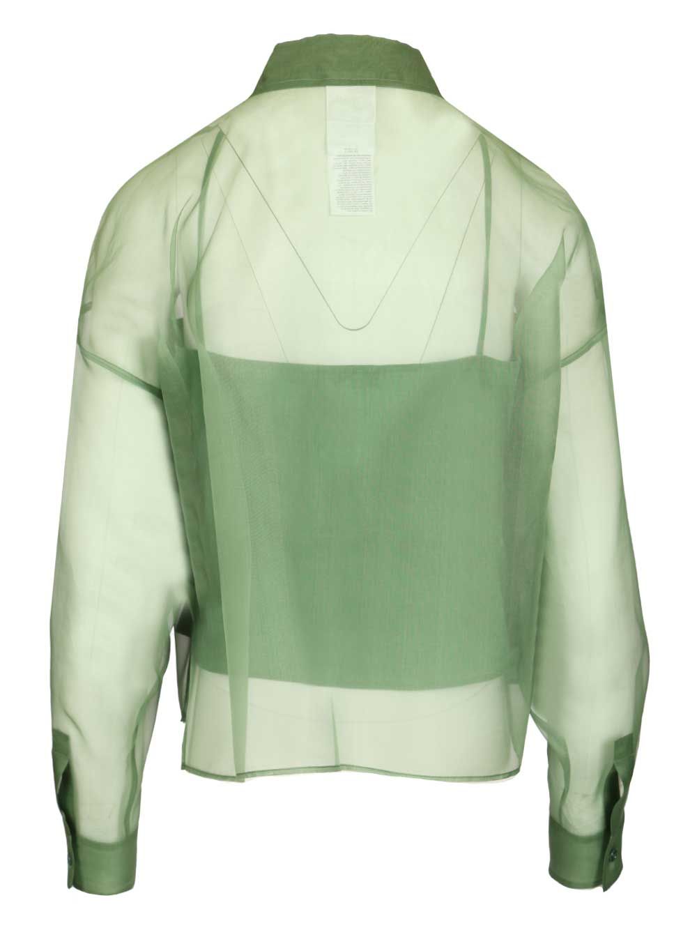 Weekend Max Mara Silk Organza Shirt Shirts - Green | b155a140631e0ce68dfb2bc37a84c01534e7c84e