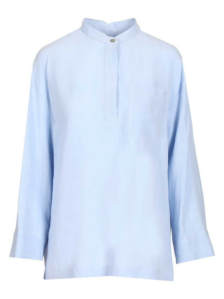 'S Max Mara Linen Shirt Shirts - Light blue | 7fad56552f3566181e2751d124b08d615f891277