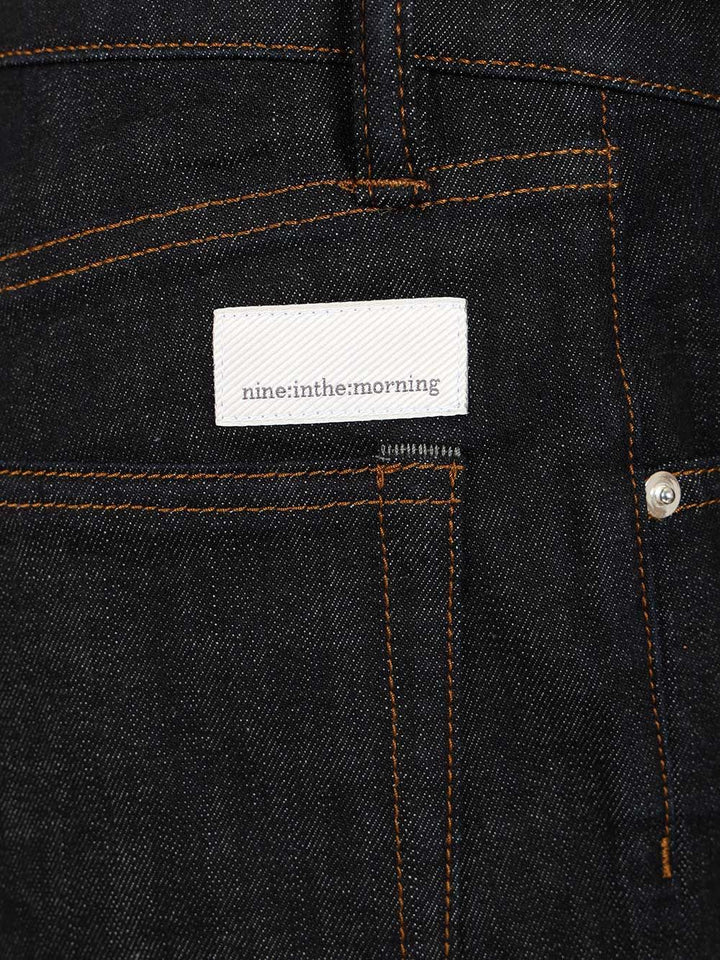 Nine In The Morning Denim Asthor Straight Stretch Jeans - Blue | c7507a17eea2763799c4b6fe7992a5d70f7d9eaa