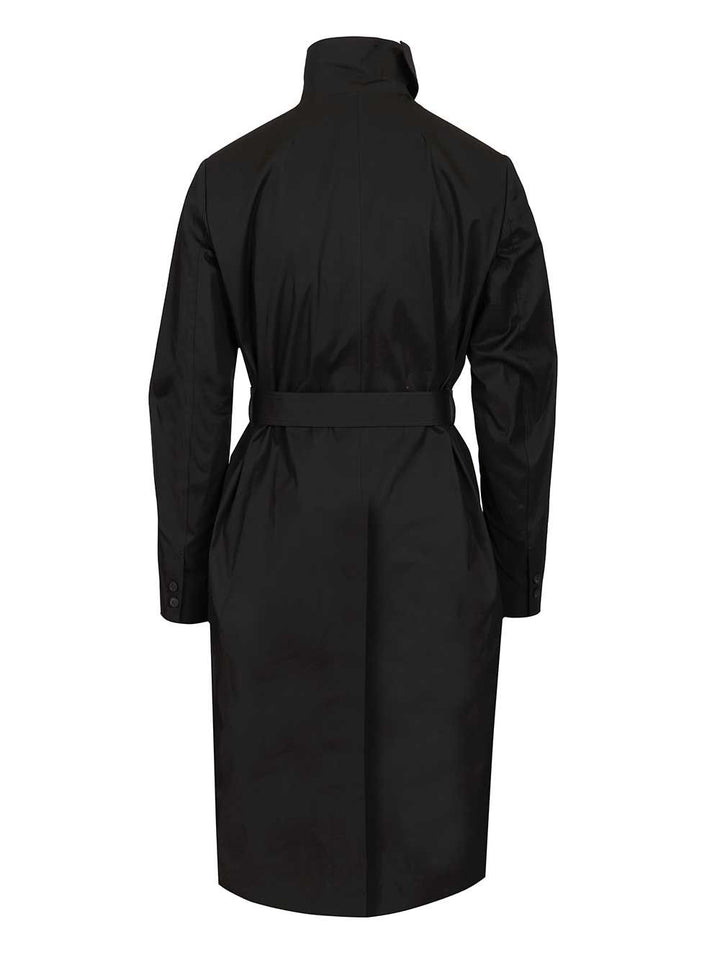Rick Owens Temple Mastodon Trench Coat Coats - Black | 18a2b6b021a9b43ff60921da9f23e33eaff0dc1e