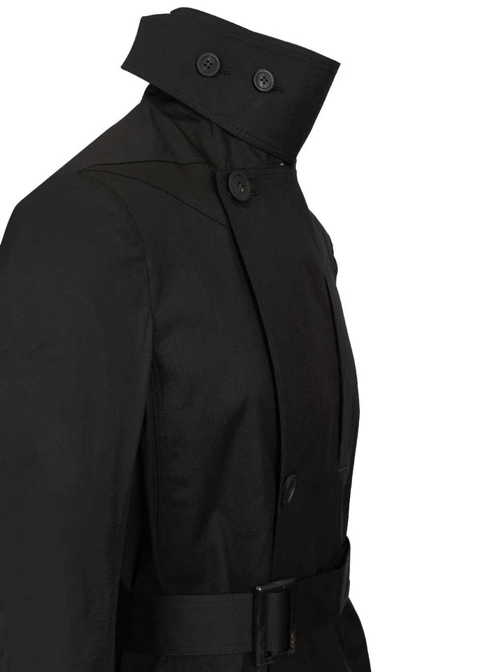 Rick Owens Temple Mastodon Trench Coat Coats - Black | efce859efafe4fb83b7292c32cf0cf37251f4e95