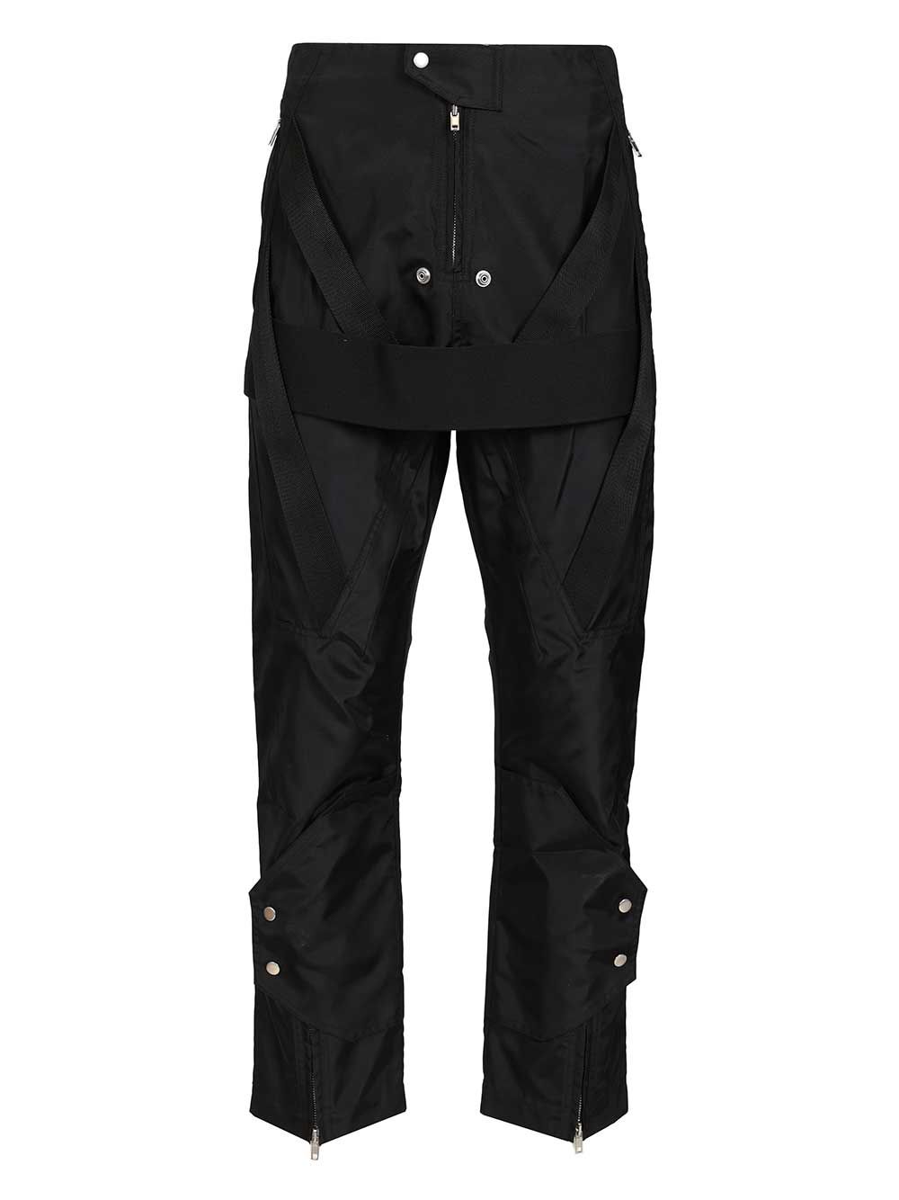 Rick Owens Geth Megastrapped Pants Trousers - Black | dfc595eaaa49c3580c9ba5d82a508d0e2b3c21ab