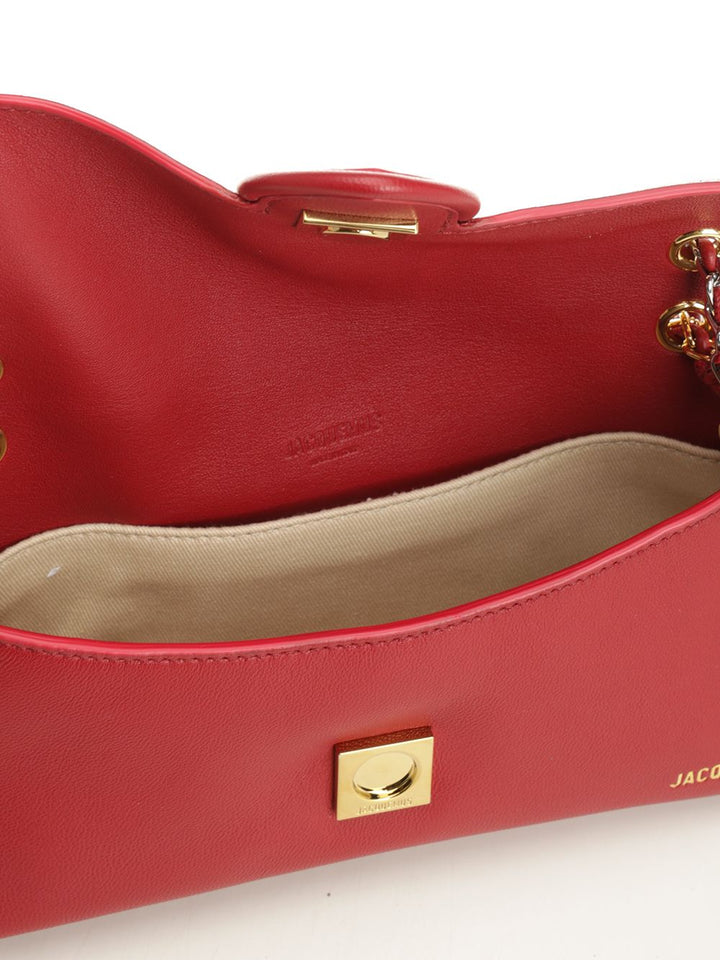 Jacquemus Bambino Chaine Shoulder Bags - Red | 6c9b16f8345e32c92ce207259c2fbdb3c6ddf4b4