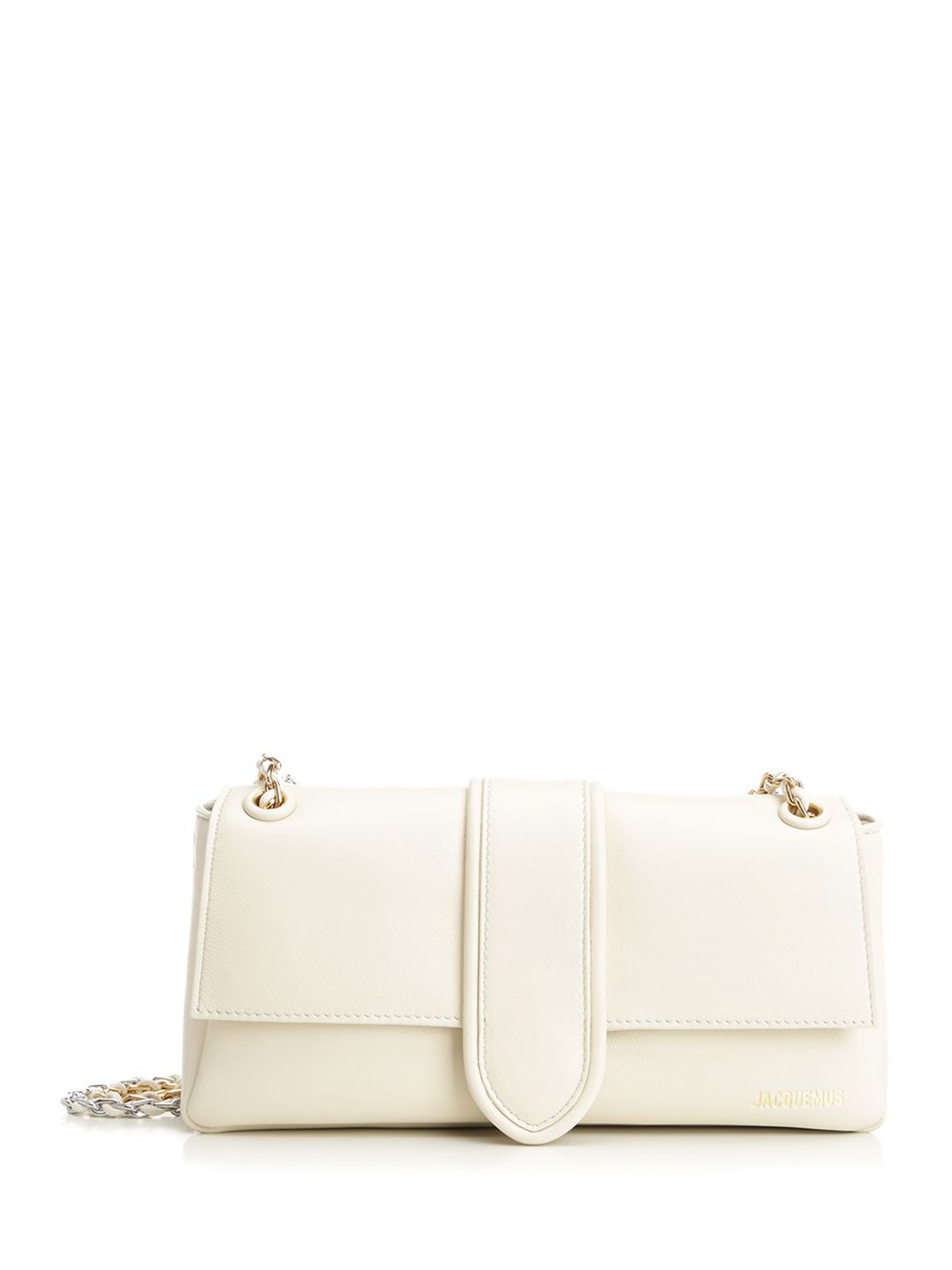 Jacquemus Le Bambino Chaine Shoulder Bags - White | f8dc1790c32c76eb19b576856b51af52d3224936
