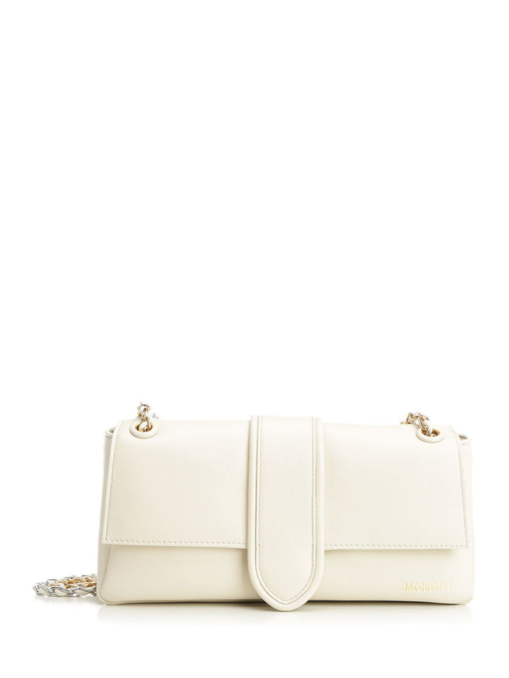Jacquemus Le Bambino Chaine Shoulder Bags - White | f8dc1790c32c76eb19b576856b51af52d3224936