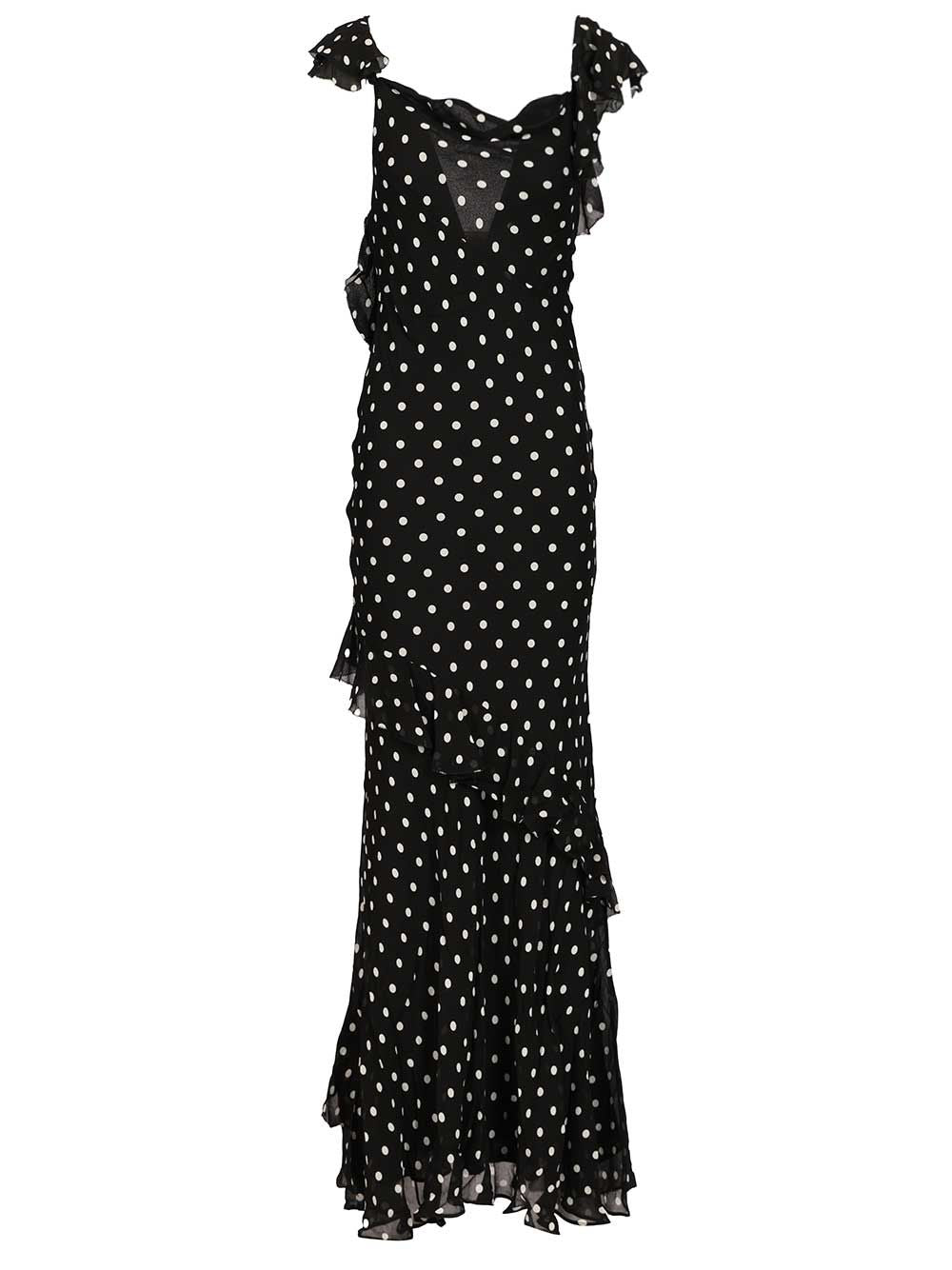 Self-Portrait Long Dress Dresses - Black | 4434444b1d04796ec324d5a96ea785d381142836