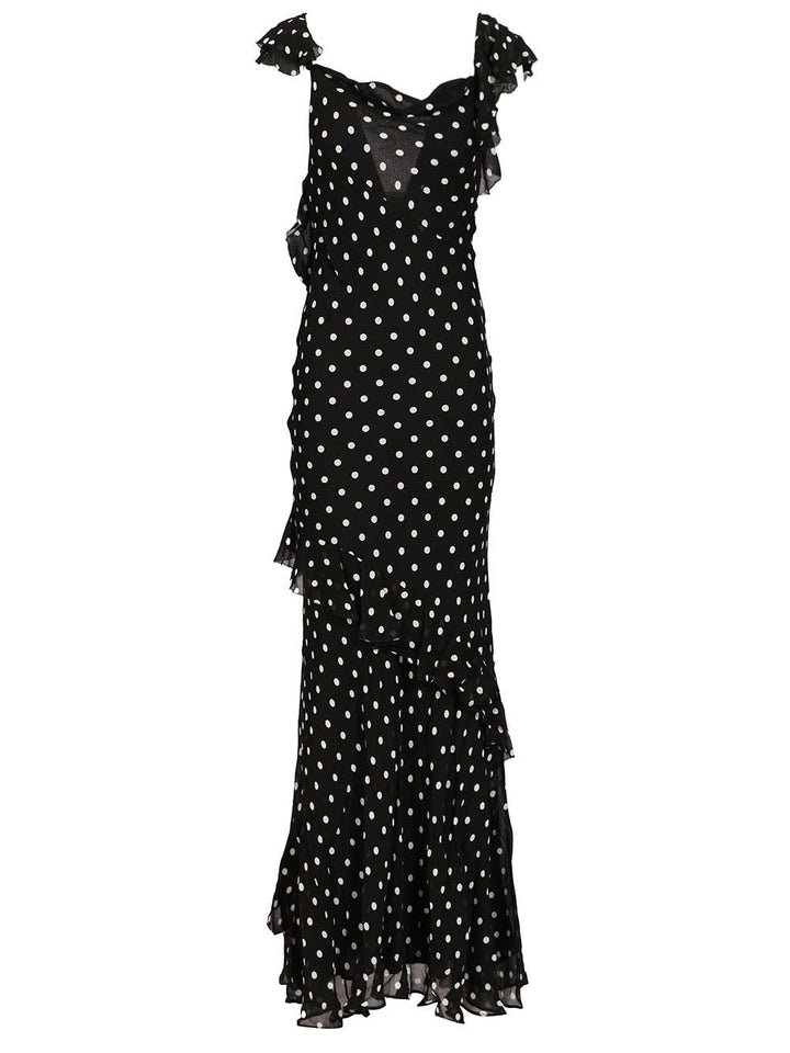 Self-Portrait Long Dress Dresses - Black | 4434444b1d04796ec324d5a96ea785d381142836