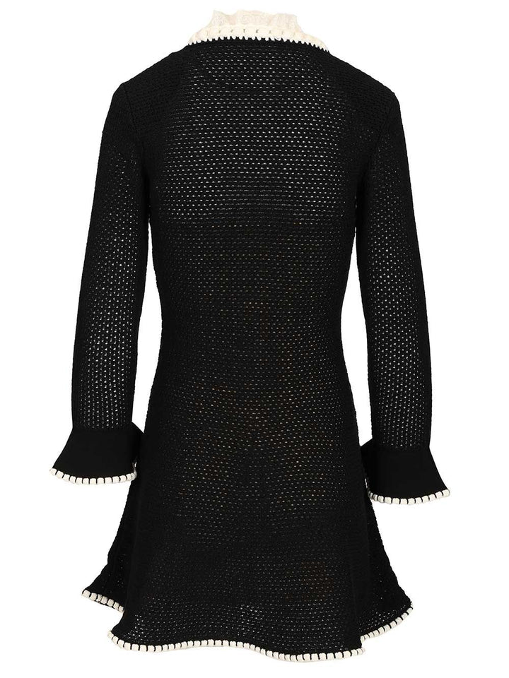Self-Portrait Mini Abito In Maglia Dresses - Black | 6f31bc75214f92002a2eb593f3a2430bac776d72