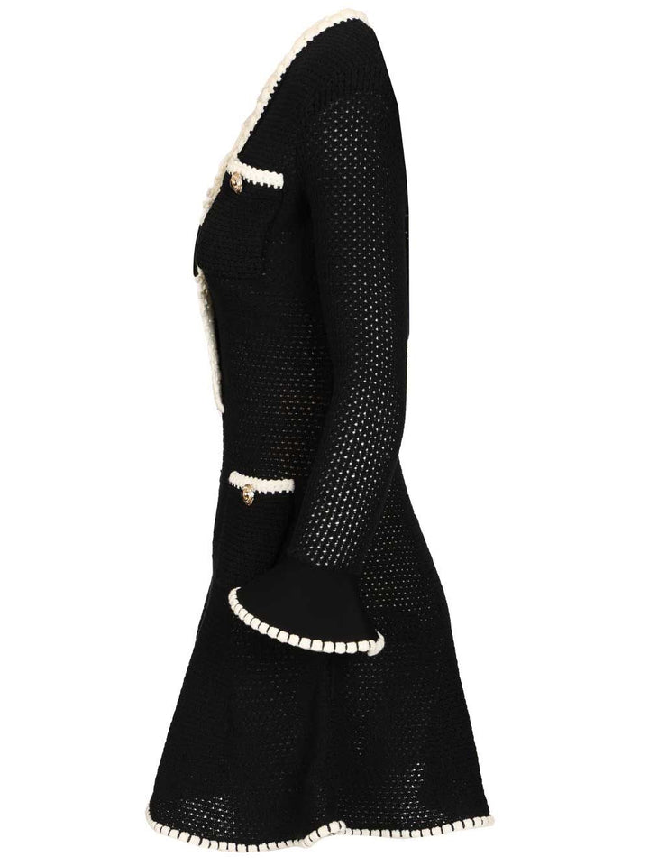 Self-Portrait Mini Abito In Maglia Dresses - Black | 896e0d832c5ea36d919d537aebd6729ace3daf7d