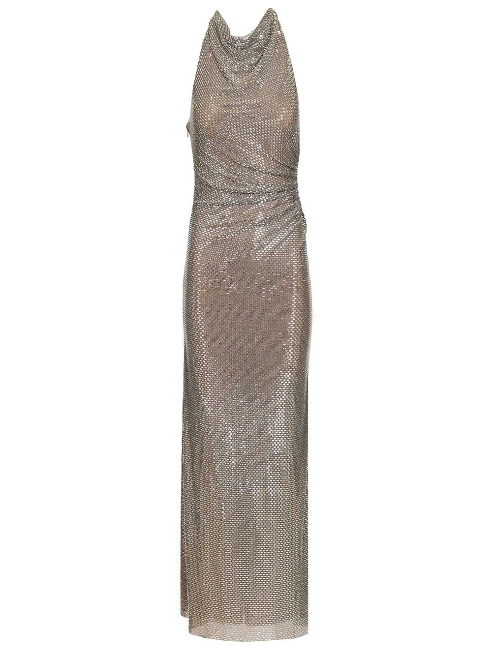 Self-Portrait Long Dress Dresses - Grey | 709c95333180d8a608446777b2a73317e768124f