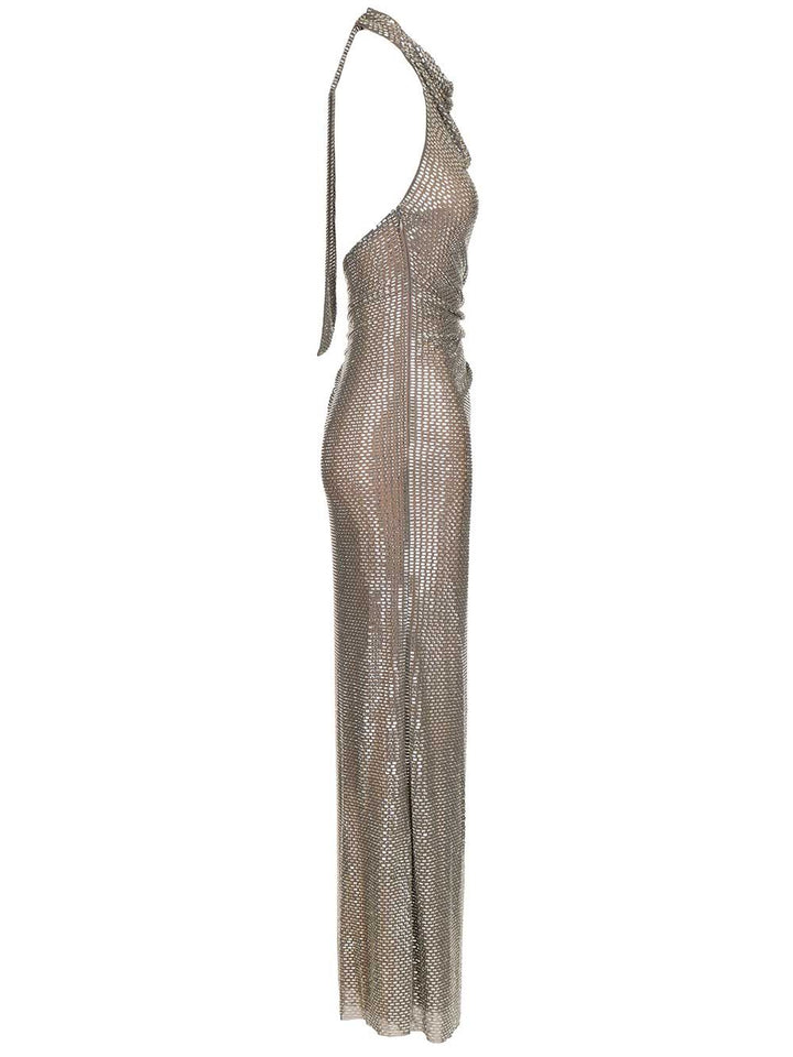 Self-Portrait Long Dress Dresses - Grey | 9e838b8cfaa961fed313e6683de9c7c72a172ab5