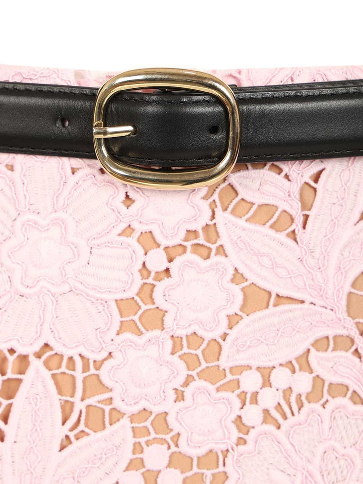 Self-Portrait Pink Lace Pencil Skirt Skirts - Rose | b22cb72262392cba834da4be4136aaffeac0f7cc