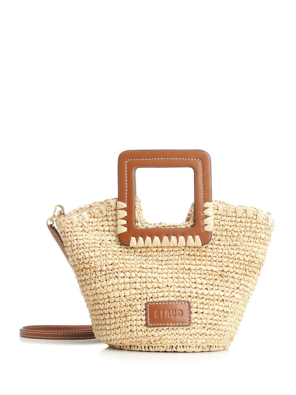 Staud Shirley Raffia Mini Bucket Handbags - Beige | 3f92ea9b0e730ddd09da3d076afa82b50a8e1293