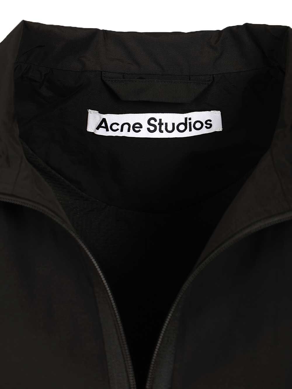 Acne Studios Technical Jacket With Logo Jackets - Black | 2f8f0ad80103a8ca95216b84b44e578bef008aa4