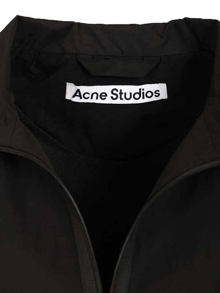 Acne Studios Technical Jacket With Logo Jackets - Black | 2f8f0ad80103a8ca95216b84b44e578bef008aa4