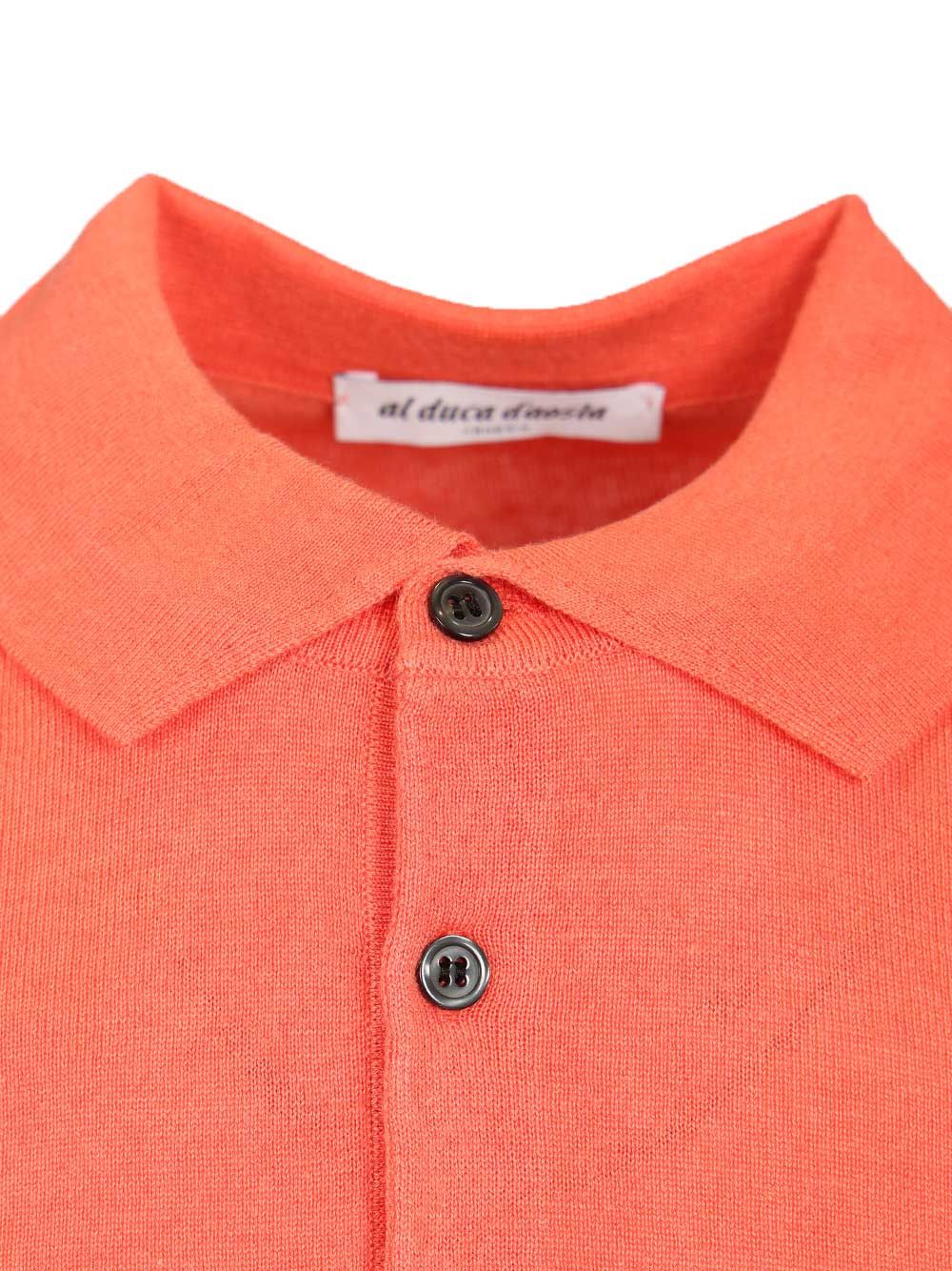 Al Duca D'Aosta Silk And Cashmere Polo shirt - Red | dd0196c1166d922a885dea557054afcbe22050d8