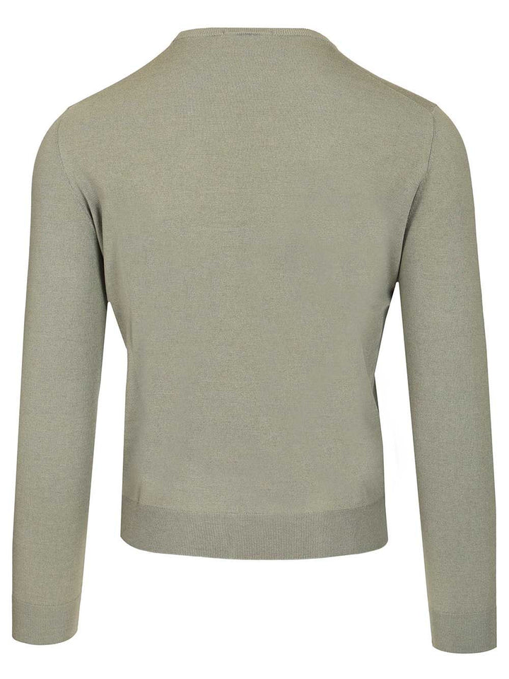 Al Duca D'Aosta Sweater In Cashmere And Silk Blend Knitwear - Green | 3d523901cae8e14ce66ba3301d6f1a324566b53a