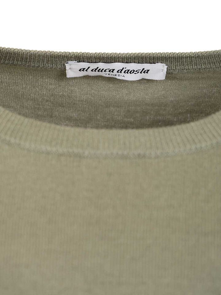 Al Duca D'Aosta Sweater In Cashmere And Silk Blend Knitwear - Green | e2e92883fd4e8dacf7b0316808549e5fe0bddae6