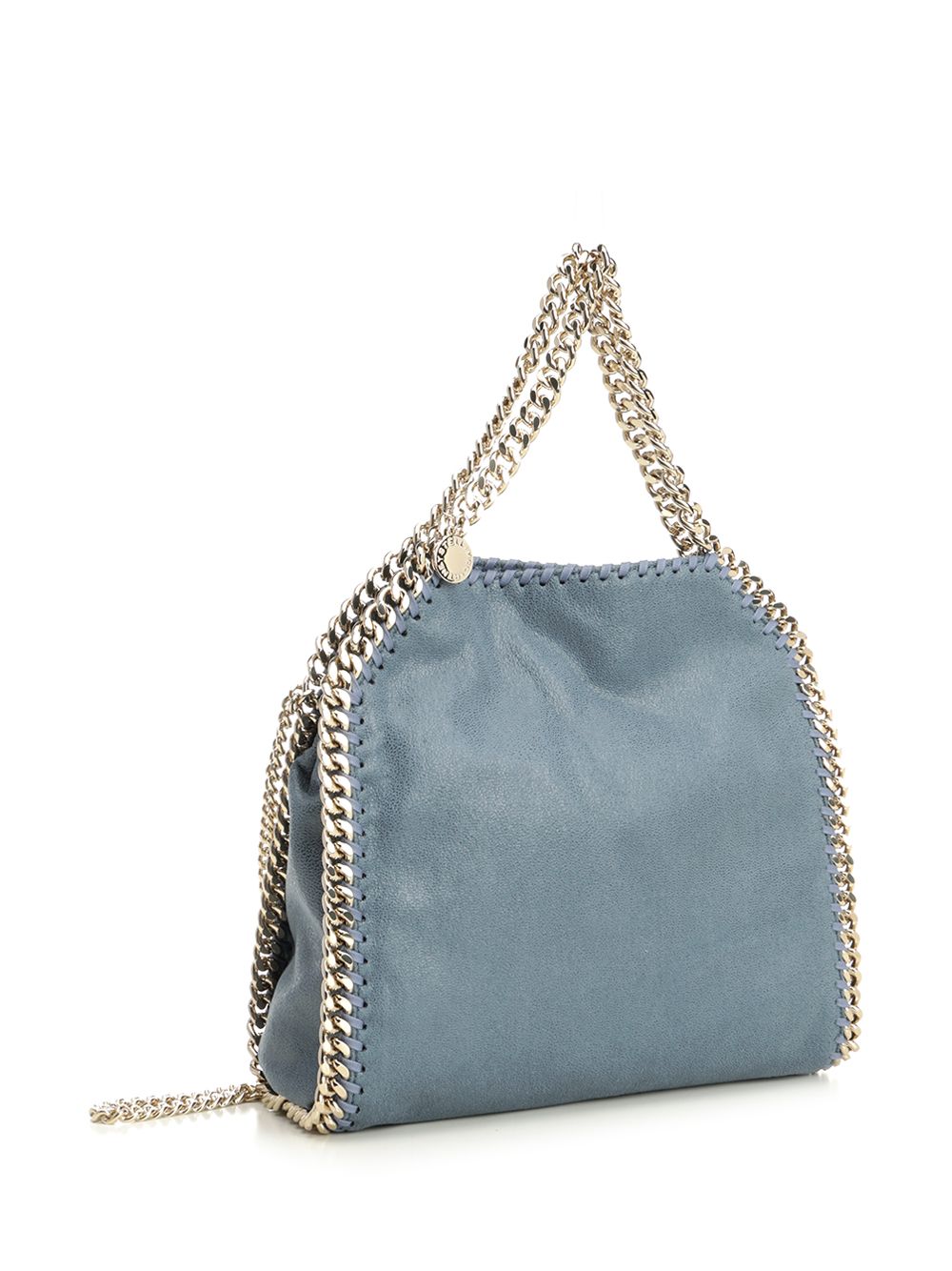 Stella Mccartney Falabella Mini Bag Eco Shaggy Deer W/Light Gold Color Chain Crossbody Bags - Light blue | 1d3e6cebdad045b791582751e4ac6ee7a75a2275