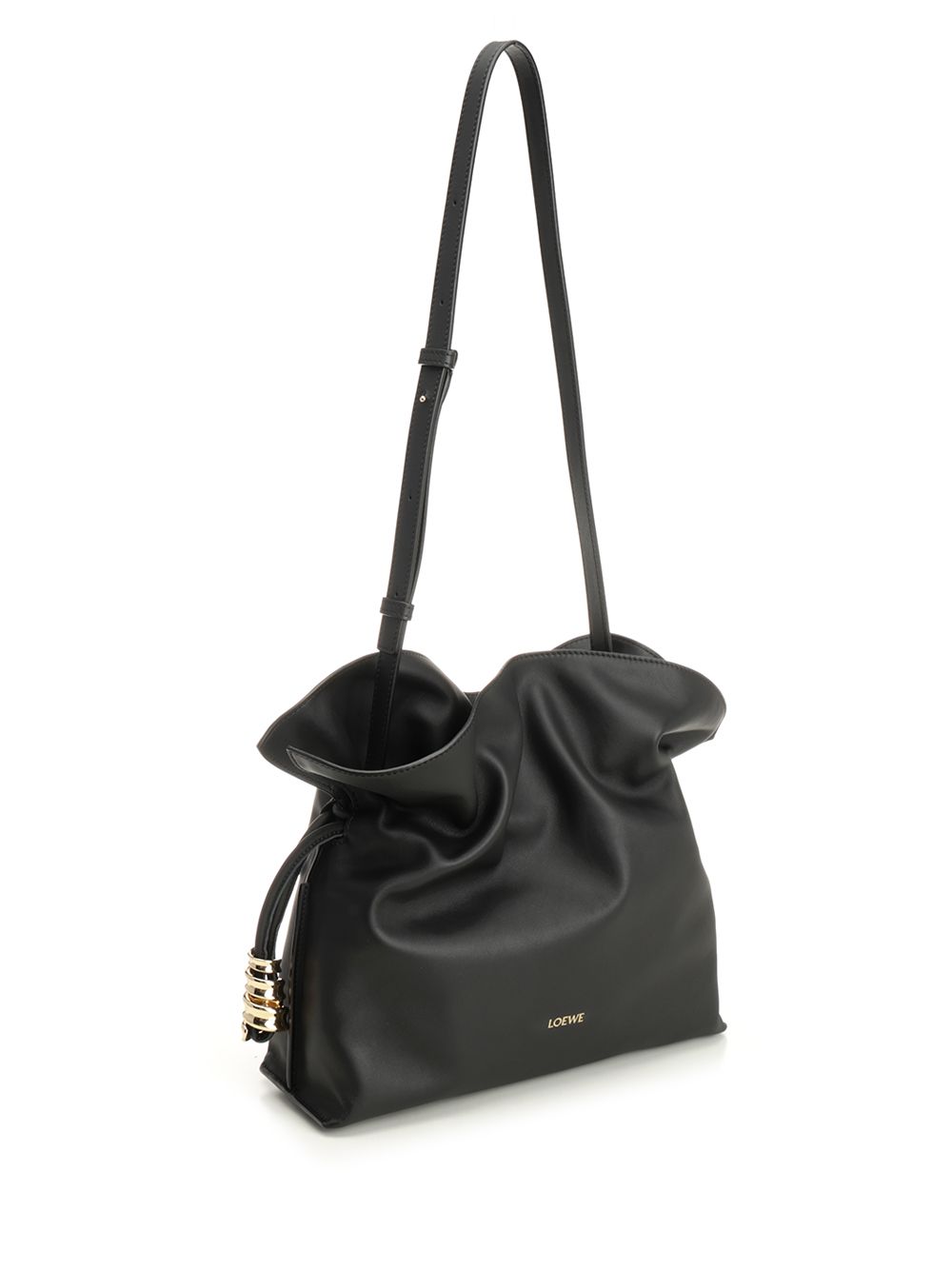 Loewe Flamenco Clutch Coil M Handbags - Black | ac5de2386e62c33ad42218de9c54d15dcb2b721d