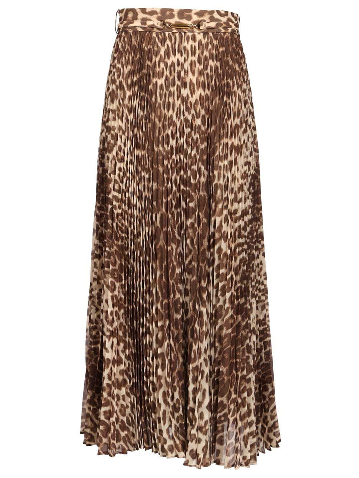 Zimmermann Pleated Skirt Skirts - Animalier | 9ae671f986c7fadc1d797e240100761d35166dfb