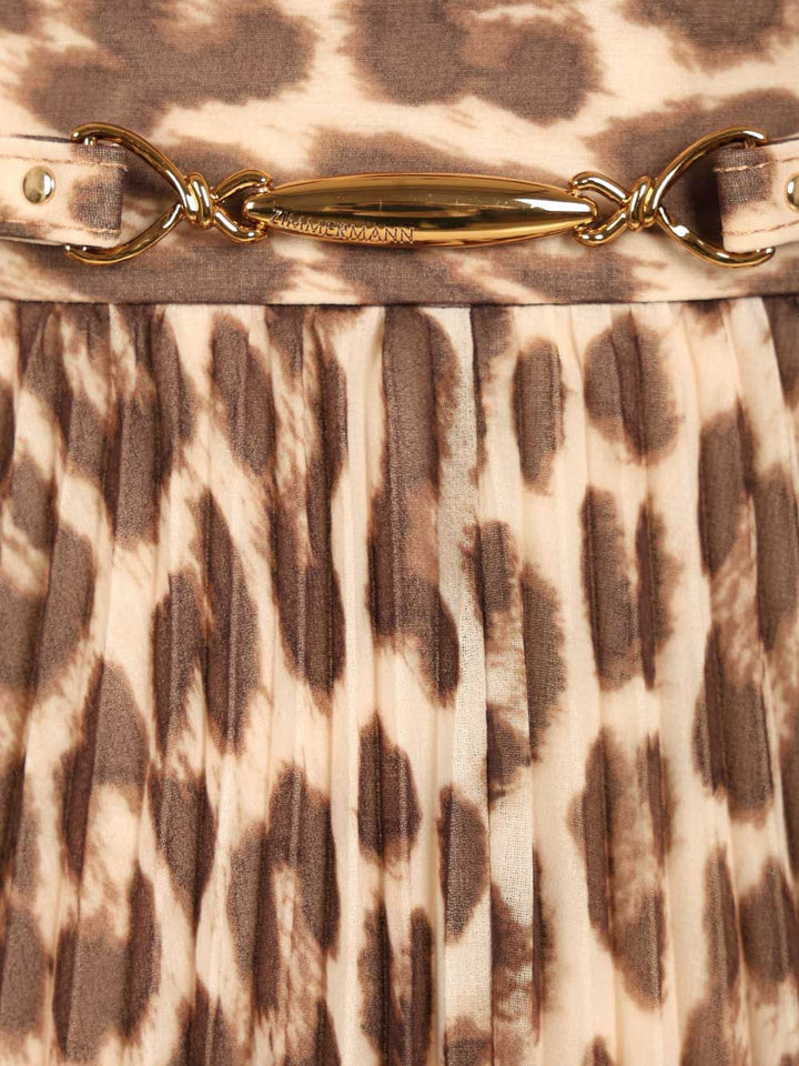 Zimmermann Pleated Skirt Skirts - Animalier | 02f98f3bd93a4de215ae3ef3de67836cda81bf3c