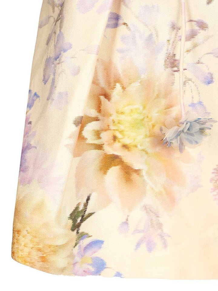 Zimmermann Luna Tuck Short Trousers - Multicolor | b898beb96a1936cbb30e97a445af324fb8ca0fc2