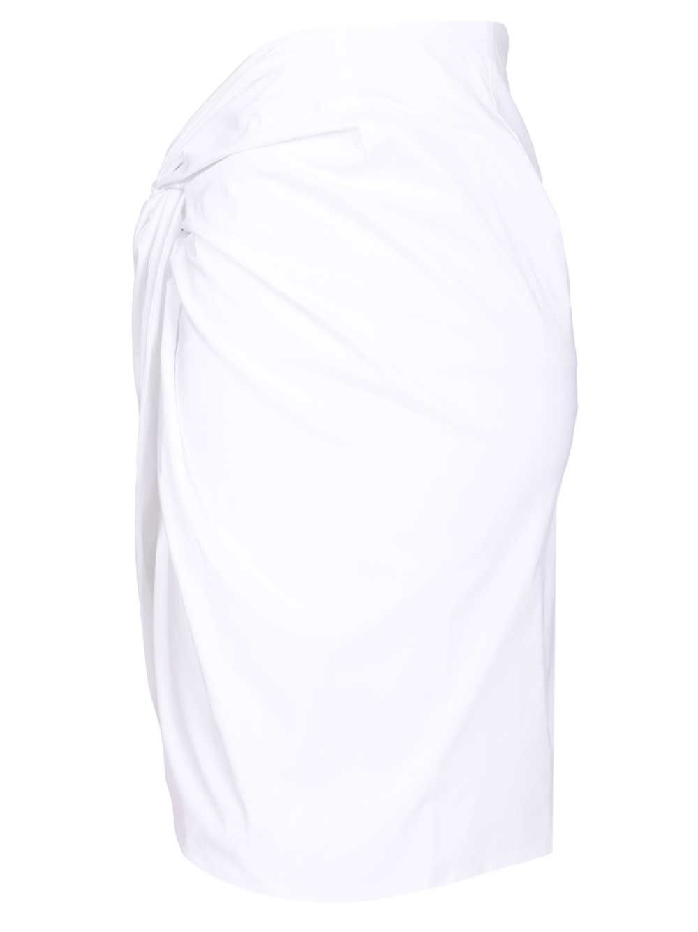 Federica Tosi Short Skirt With Knot Skirts - White | e2107ad1551c048ed438e9a150e5cc7644fbc3e5