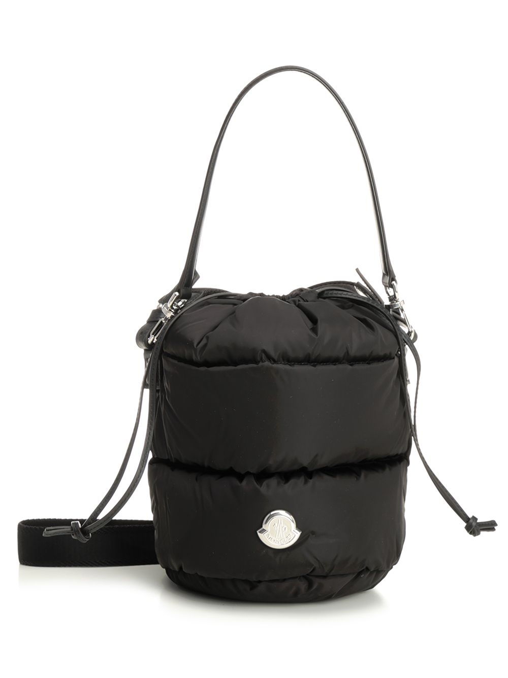 Moncler Caradoc Water-Repellent Bucket Bag Crossbody Bags - Black | 917df9ced79e321ce960c8174dcc4674bf6f7331