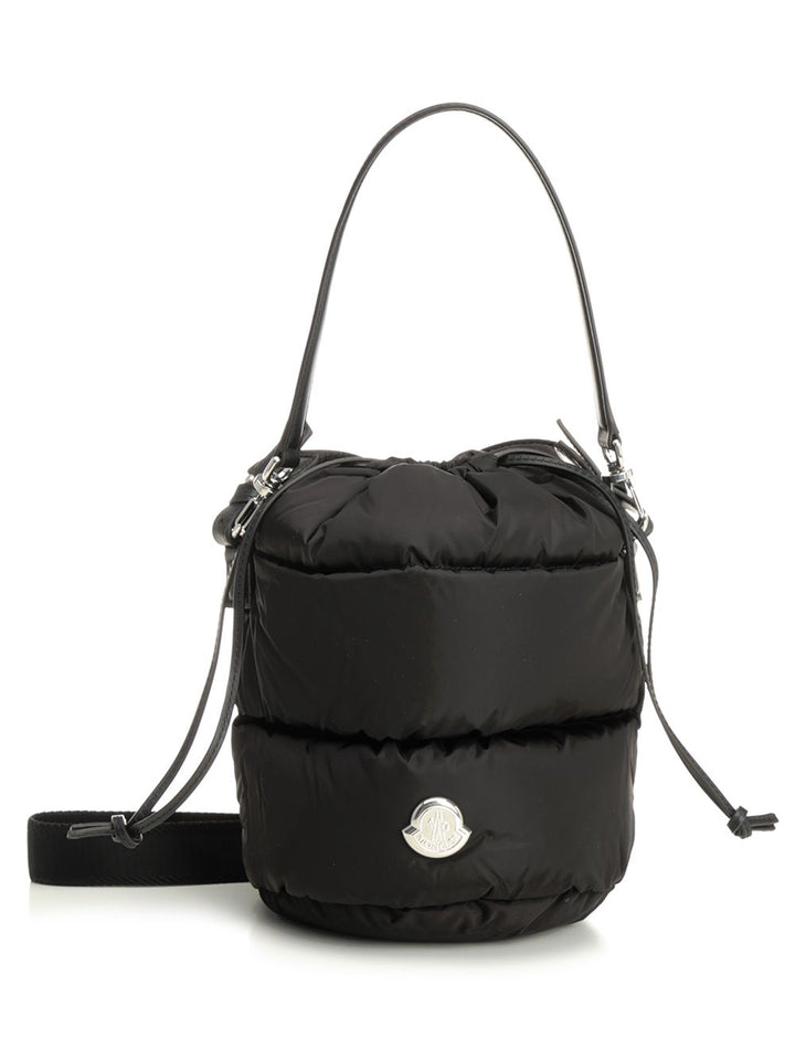 Moncler Caradoc Water-Repellent Bucket Bag Crossbody Bags - Black | 917df9ced79e321ce960c8174dcc4674bf6f7331