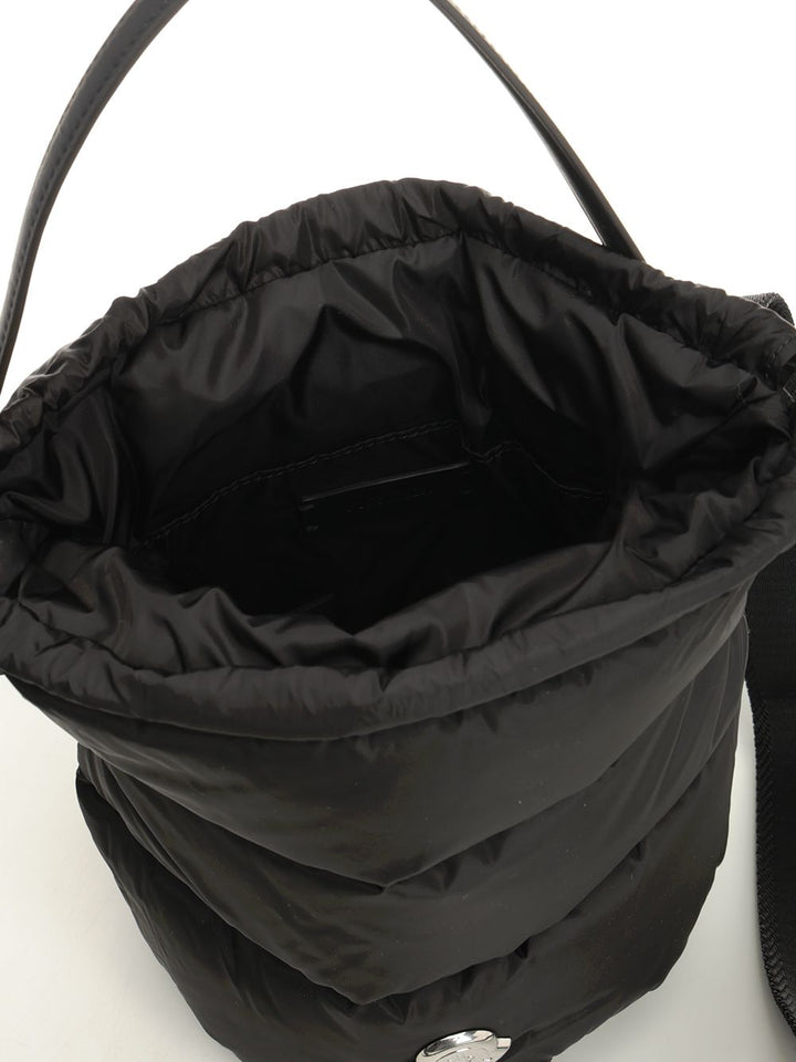 Moncler Caradoc Water-Repellent Bucket Bag Crossbody Bags - Black | 7cfdd6a58835aabd7cf2ec8a4803f08289bc442e