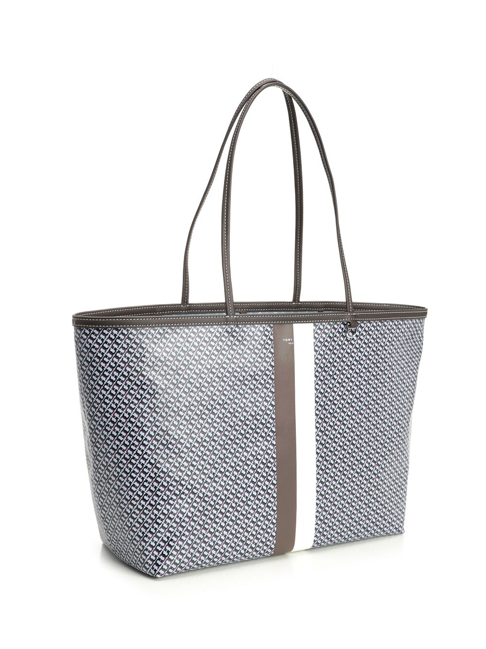 Tory Burch Race Shopping Bag Shoulder Bags - Blue | 1e9942d7cd40612edb15a488d73e51a464316d49