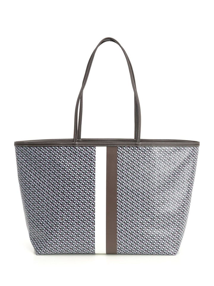 Tory Burch Race Shopping Bag Shoulder Bags - Blue | 193f9b57001097b41ea9827ff6571897d2d7b7a9