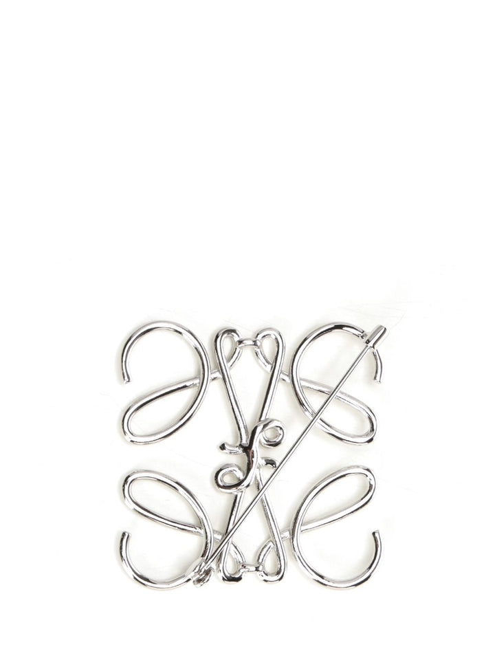 Loewe Anagram Pin Jewelry - Silver | 37e3311006e059031ff1d1c214a0c6d99f3e6ebd