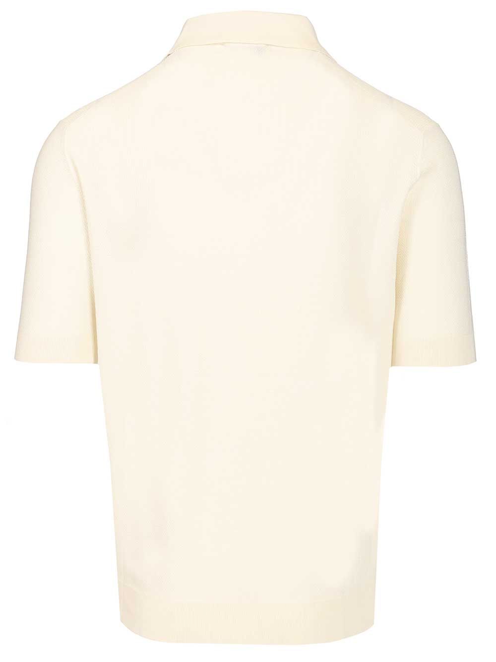 Filippo De Laurentiis Pique Polo shirt - White | 66d9a2278a9e55b113d5421e4eaa72367193efcd