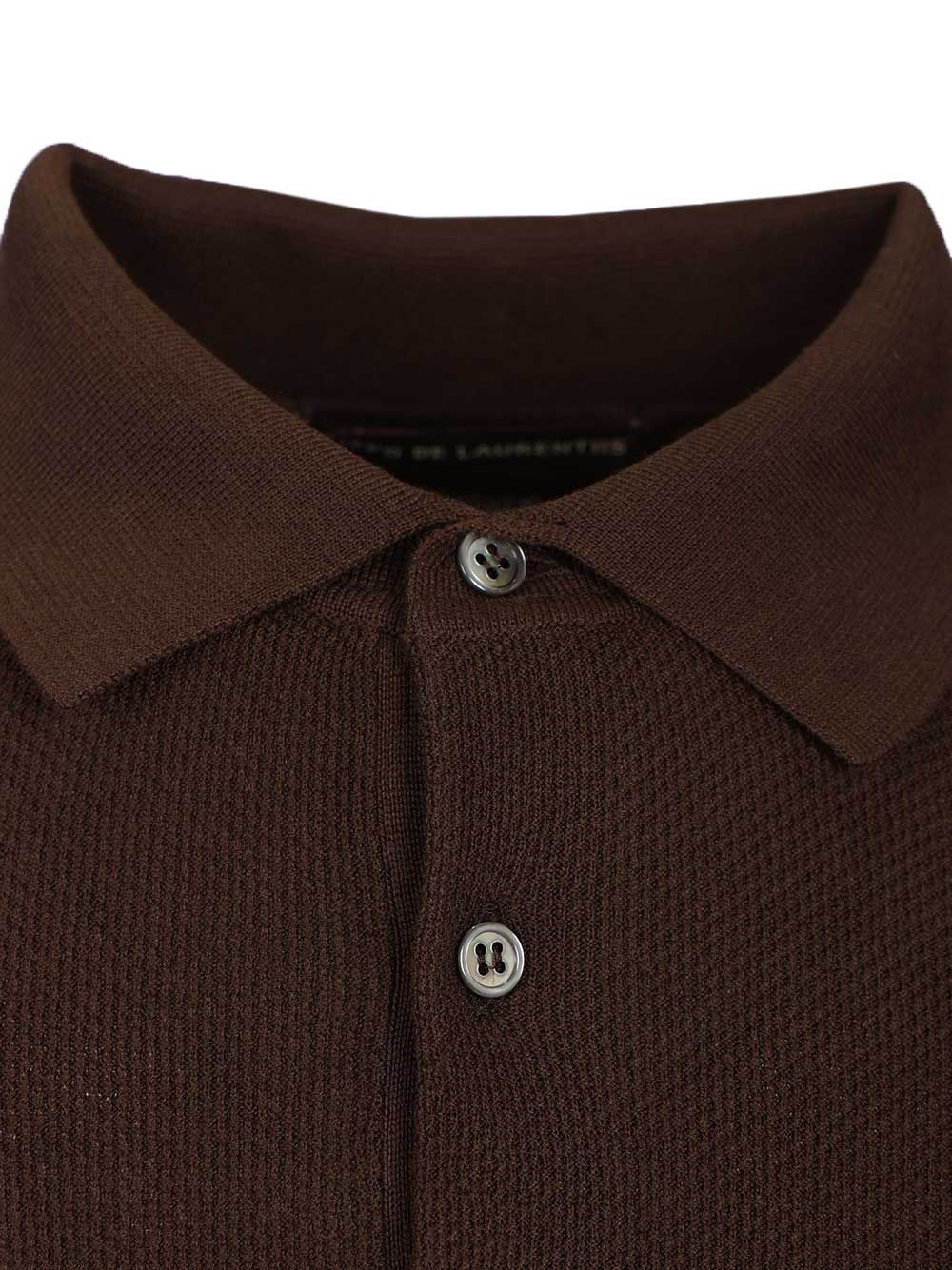 Filippo De Laurentiis Pique Polo shirt - Brown | b279cfe165cd0ac8584bf57bd4b7b0b8aef14229