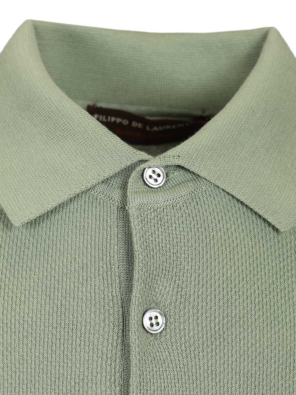 Filippo De Laurentiis Pique Polo shirt - Green | 751bdaf93f6b8afc297db04a3134542aec9d41b3
