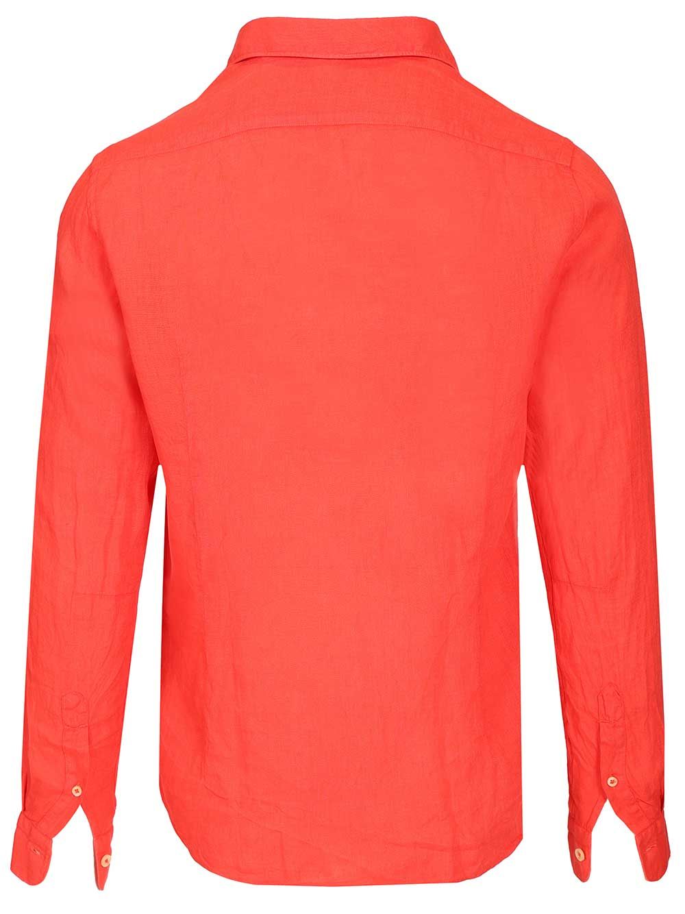 Al Duca D'Aosta Linen Shirt Shirts - Red | 263c255ee51d4d9b4b6178ac59aace7eec293fbc