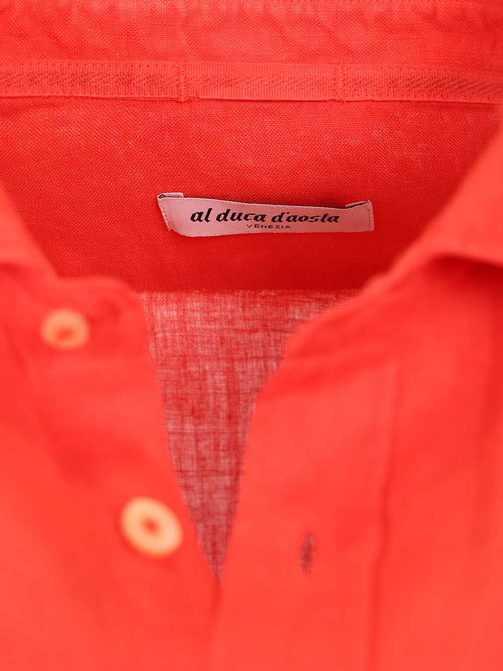 Al Duca D'Aosta Linen Shirt Shirts - Red | e9057036de01505a0fb345d676812752aabe0720