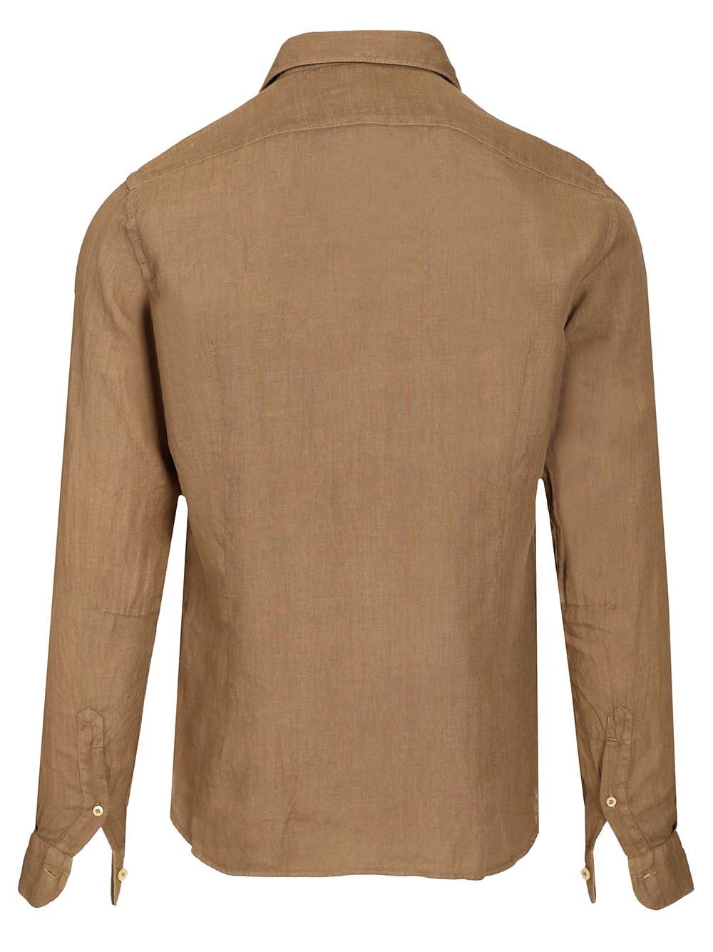 Al Duca D'Aosta Linen Shirt Shirts - Brown | 35643c43c81f0e8cb9290978bcfe4e29c253e8e9