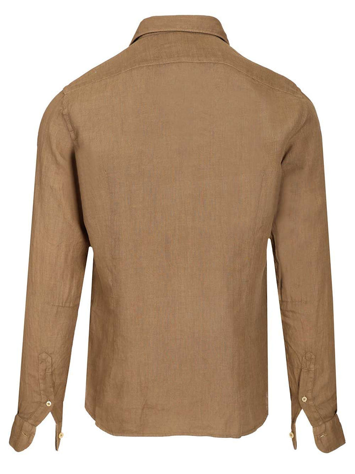 Al Duca D'Aosta Linen Shirt Shirts - Brown | 35643c43c81f0e8cb9290978bcfe4e29c253e8e9